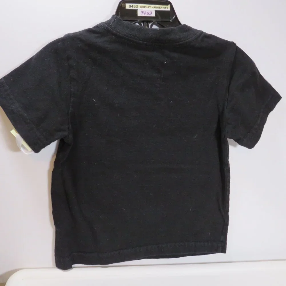 Baby...Mom's Lucky Charm T-Shirt Black 100% Cotton Size 2T St. Patrick's Day